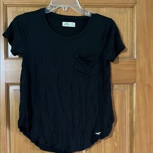 Hollister Black Relaxed Short Sleeve Tee